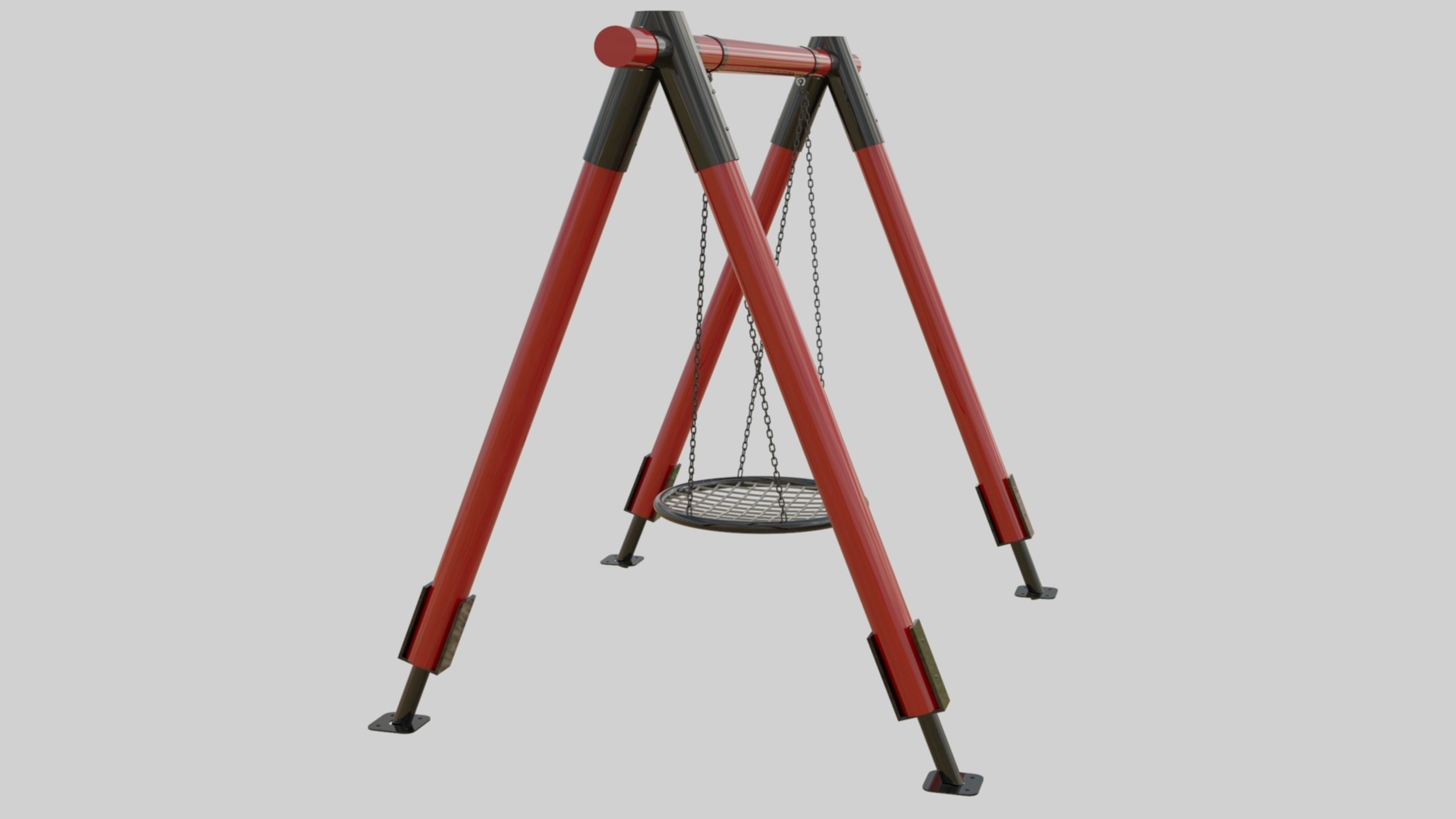Playground Portal Swing - 01 3D model_10