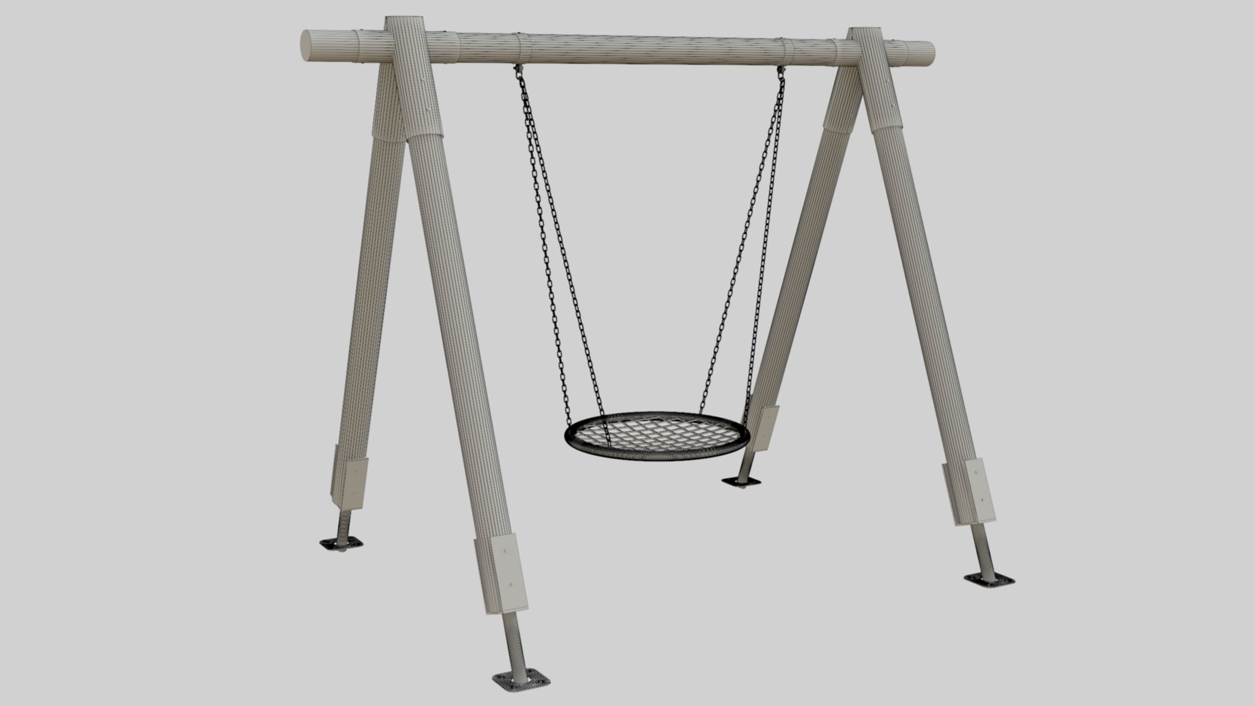 Playground Portal Swing - 01 3D model_20