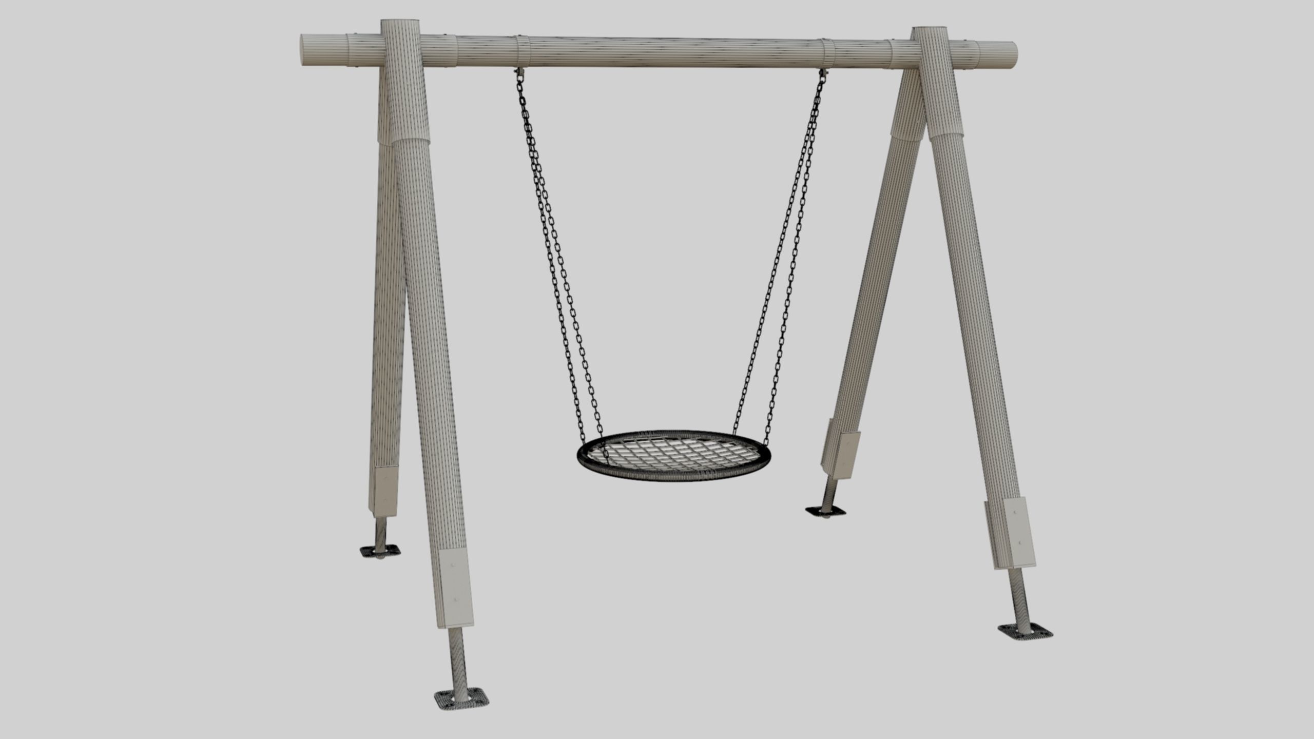 Playground Portal Swing - 01 3D model_39