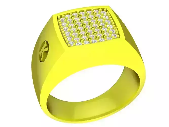 K letter luxury korean diamond women ring 4534