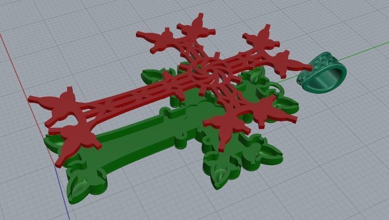 Pendant Armenian cross Model 2883 3D print model_5
