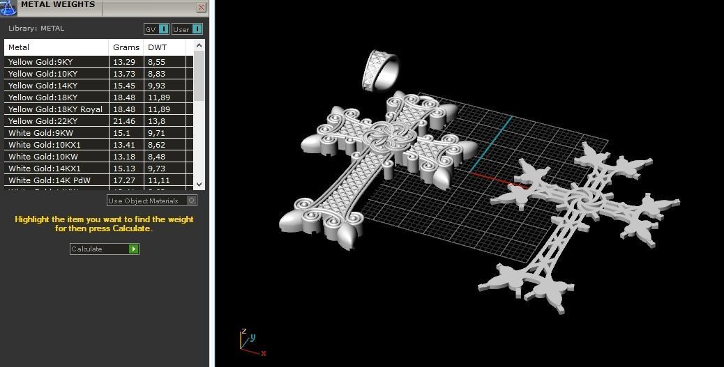 Pendant Armenian cross Model 2883 3D print model_8