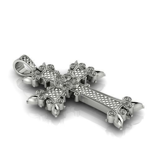 Pendant Armenian cross Model 2883 3D print model_1