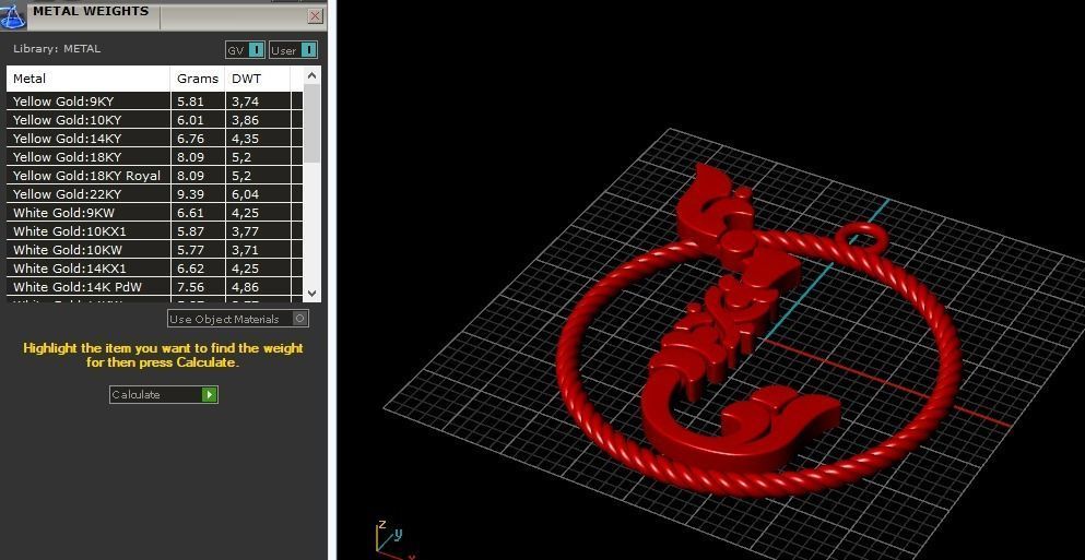Pendant with Armenian letter Model 2882 3D print model_8