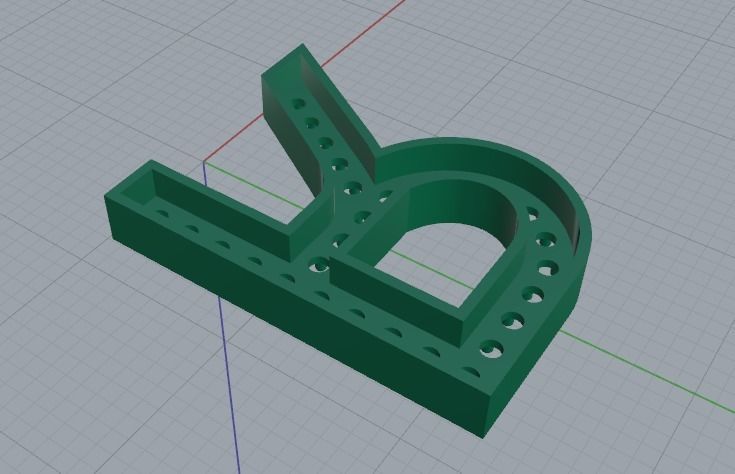 Letter R Model 2880 3D print model_5