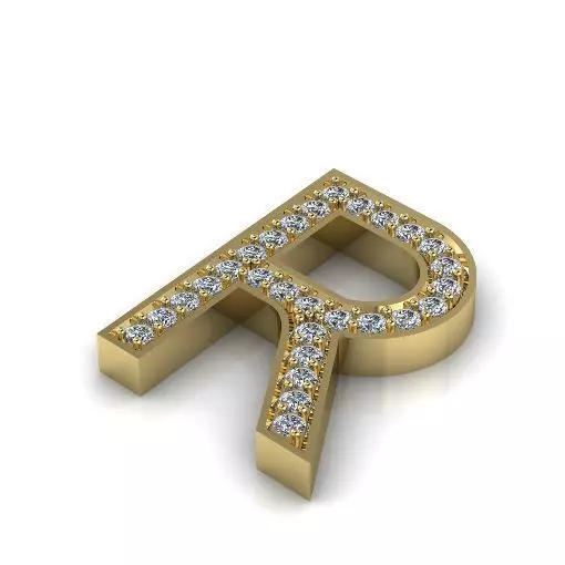 Letter R Model 2880 3D print model_0