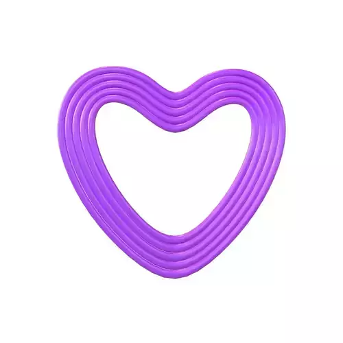 Line Heart Icon v1 009