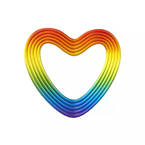 Line Heart Icon v1 014