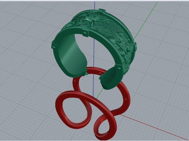 Ring with angels Model 2875 3D print model_5
