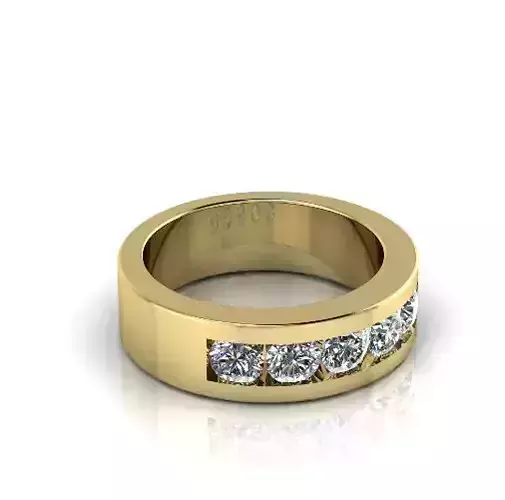 Mens wedding band massive ring Model 2870 3D print model