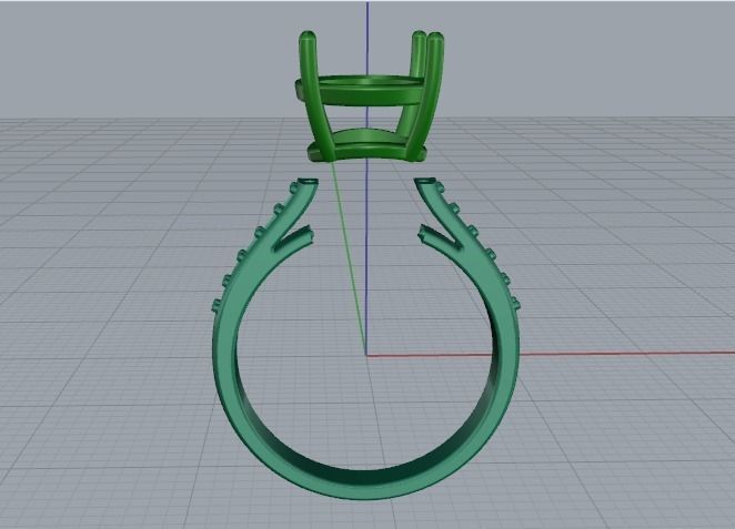 Soliter ring Model 2864 3D print model_3
