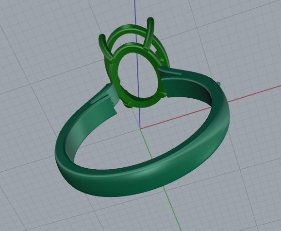 Soliter ring Model 2864 3D print model_5