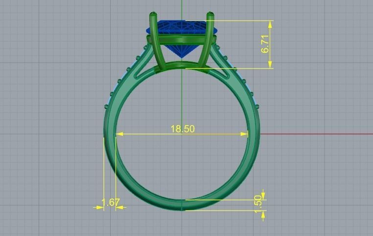 Soliter ring Model 2864 3D print model_6