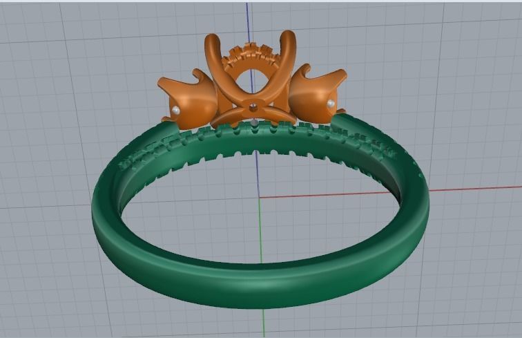 Beautiful ring Model 2859 3D print model_5