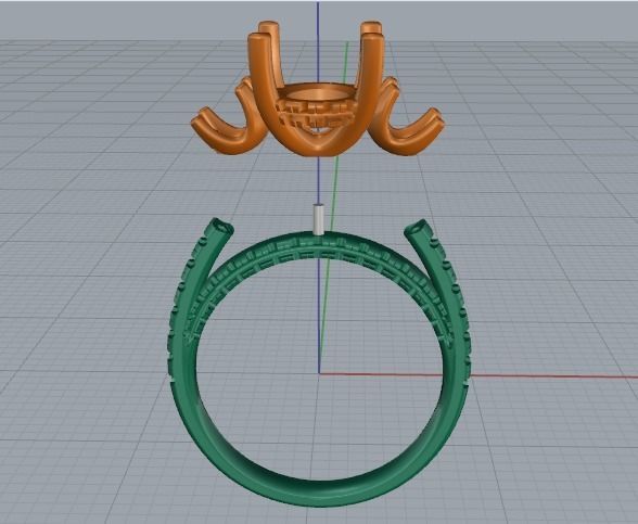 Beautiful ring Model 2859 3D print model_2