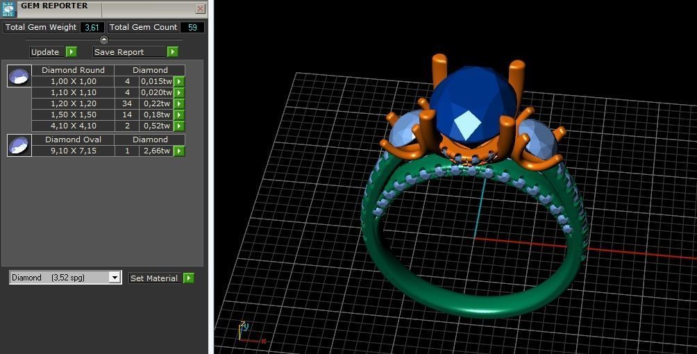 Beautiful ring Model 2859 3D print model_9