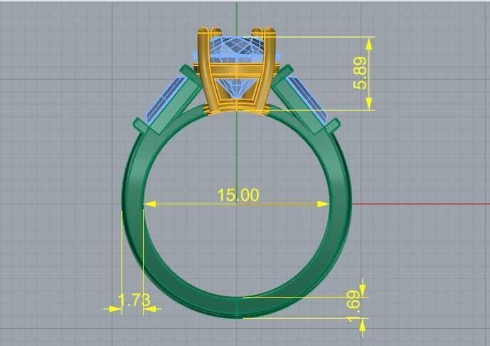 Soliter ring Model 2853 3D print model_6
