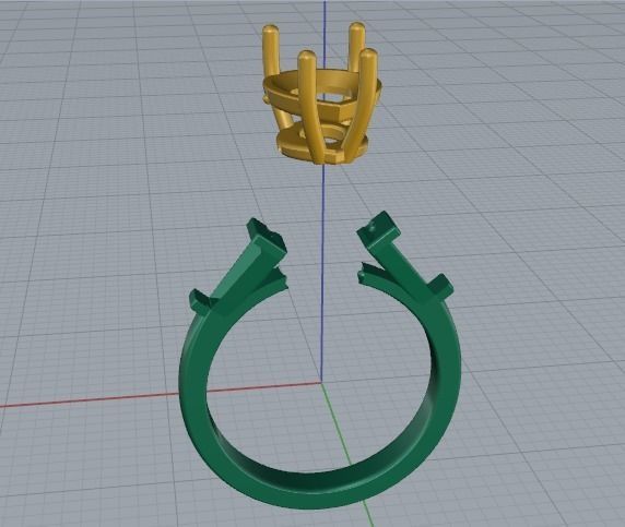 Soliter ring Model 2853 3D print model_2