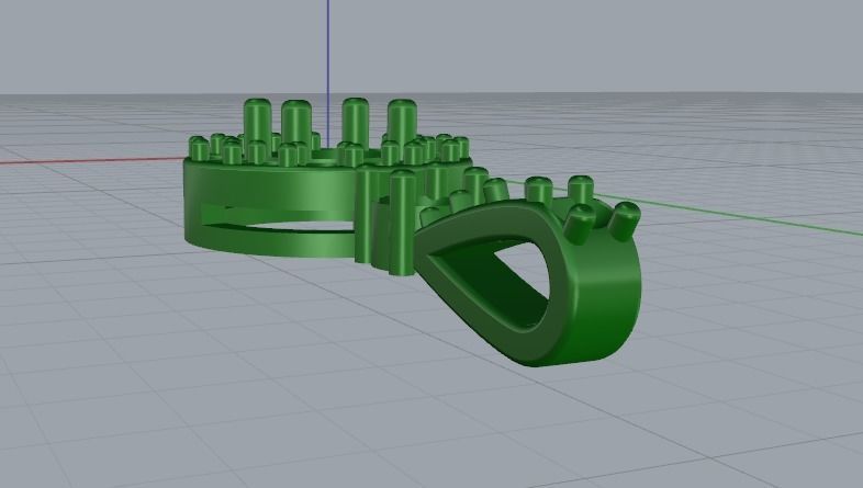 Pendant Round Model 2849 3D print model_5