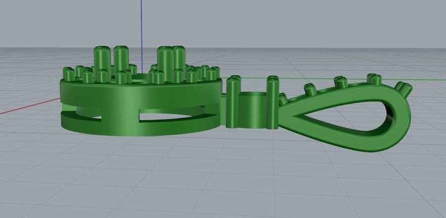 Pendant Round Model 2849 3D print model_3