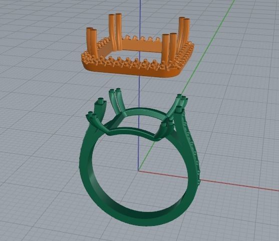 Wedding ring Model 2846 3D print model_2