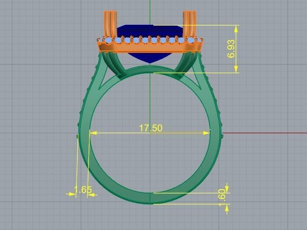 Wedding ring Model 2846 3D print model_7