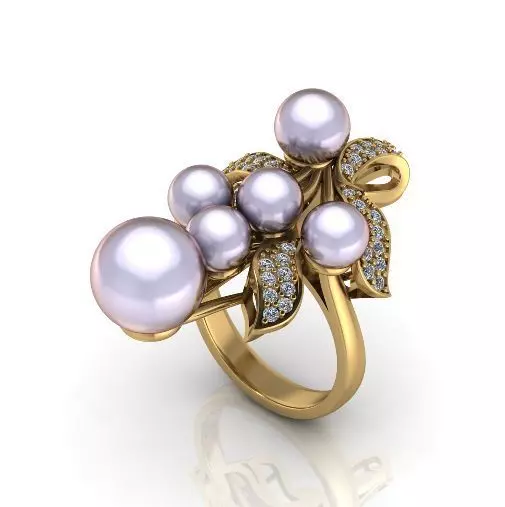 Pearl ring Model 2842 3D print model