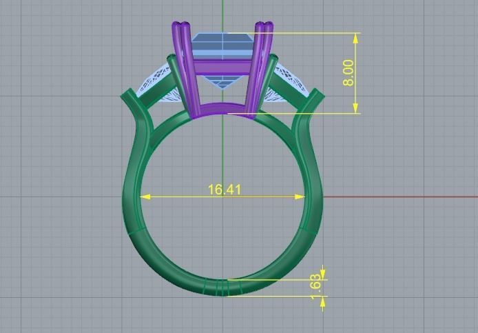 Soliter ring Model 2839 3D print model_6