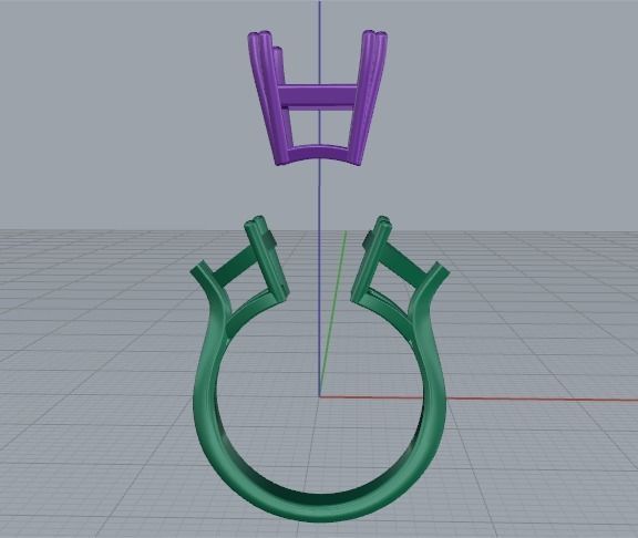 Soliter ring Model 2839 3D print model_2