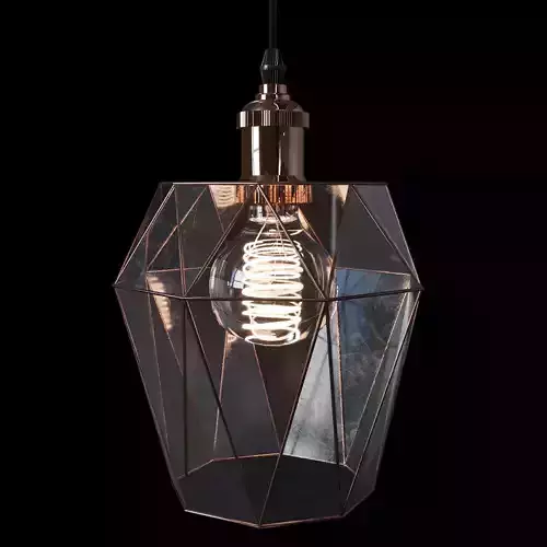 Pendant geometric glass light Strawberry
