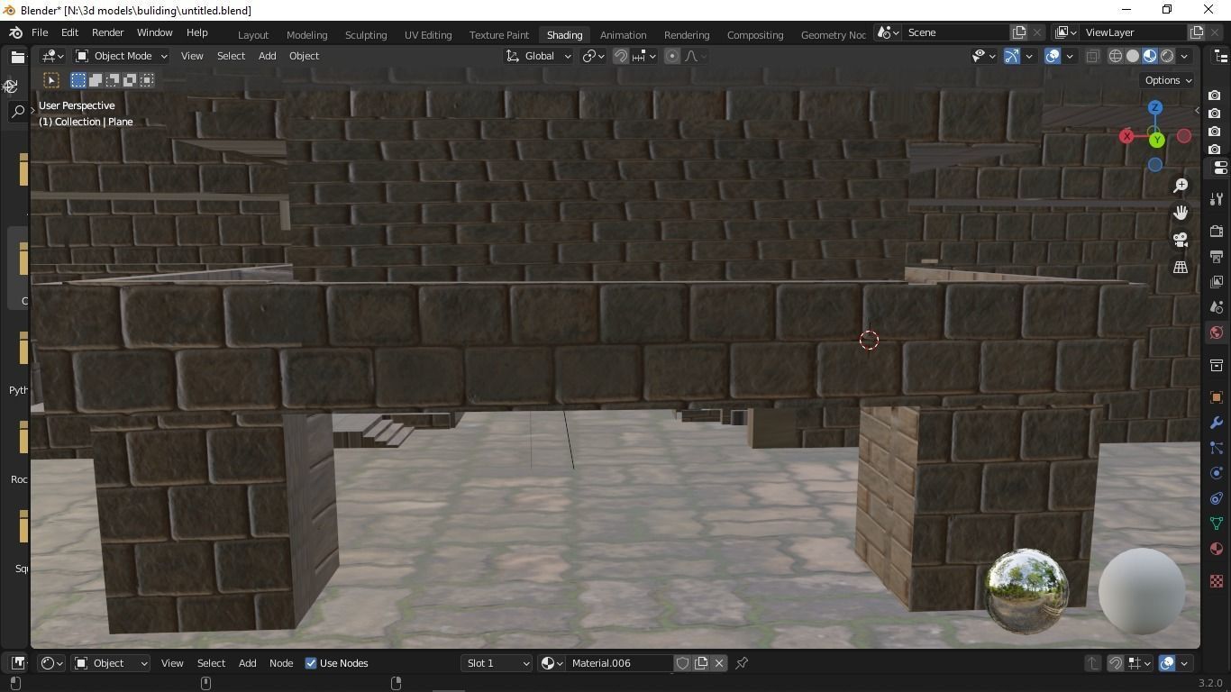 building 3d model brick Free 3D model_11