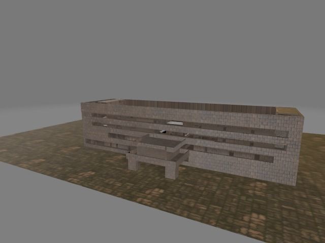 building 3d model brick Free 3D model_1