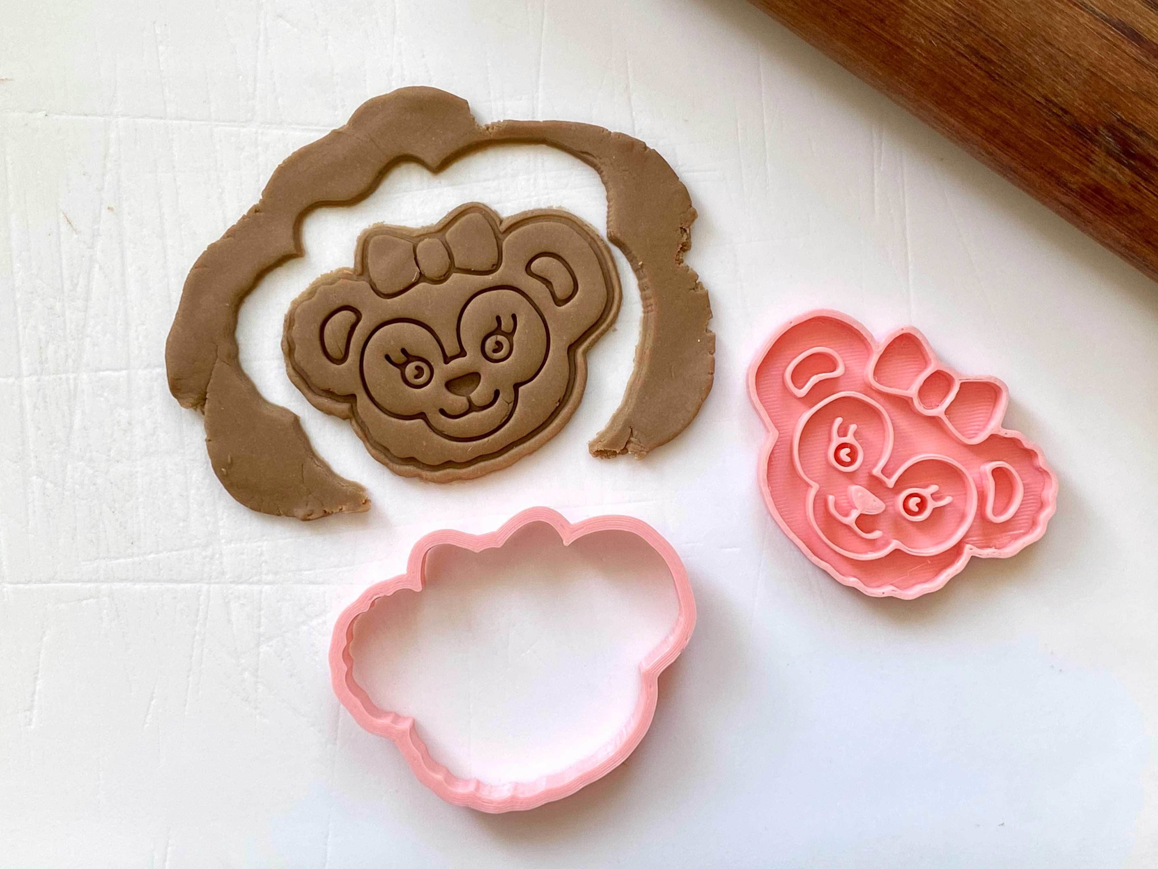 DUFFY AND FRIENDS - SHELLIE MAY BEAR COOKIE CUTTER STAMP 3D print model_1
