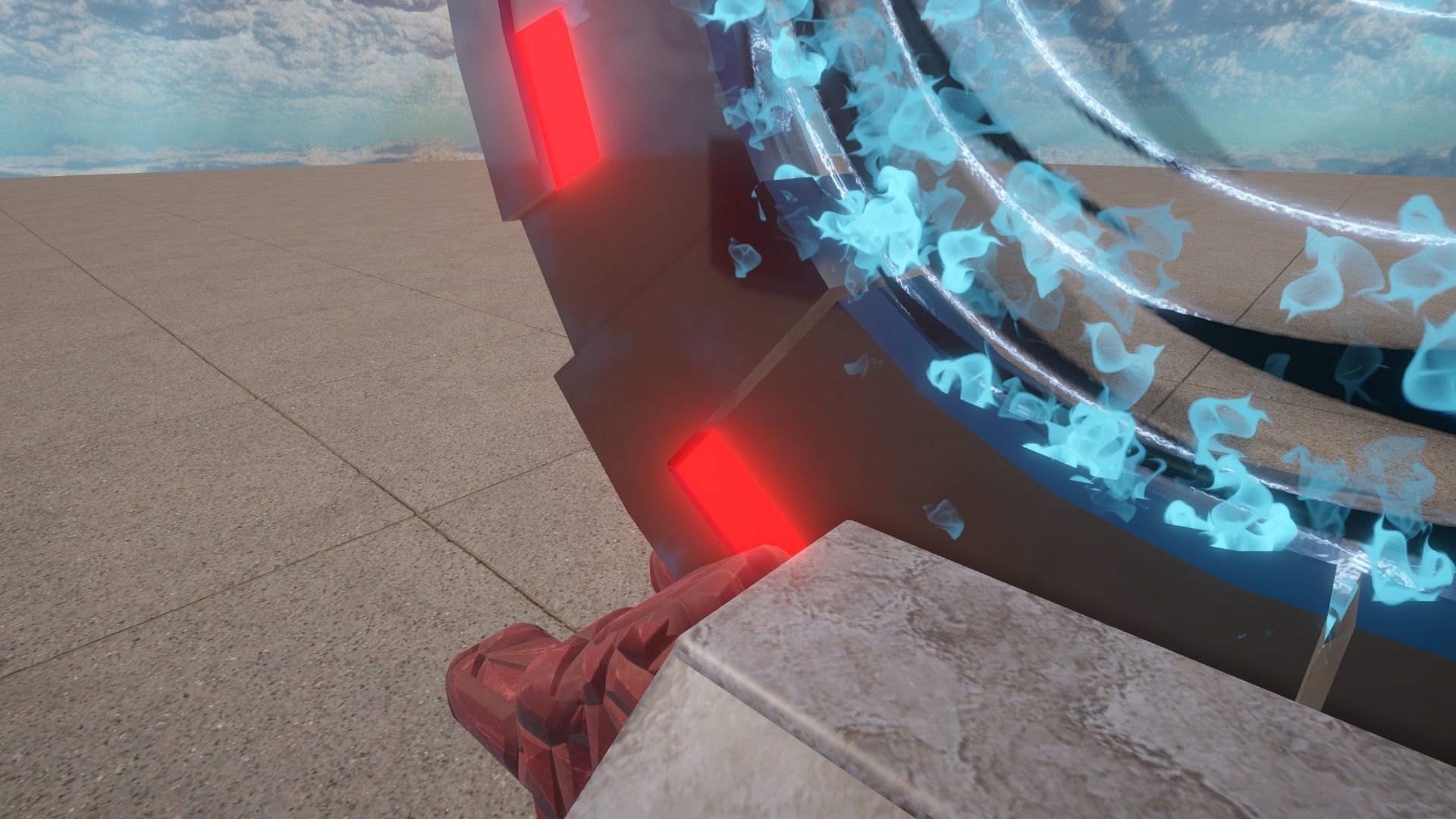 Sci-Fi Portal Low-poly 3D model_3