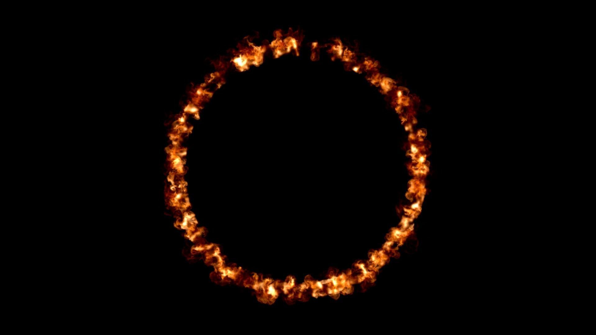 Fire ring circle VDB 300 frame 10 sec 2 flash point 3D model_21