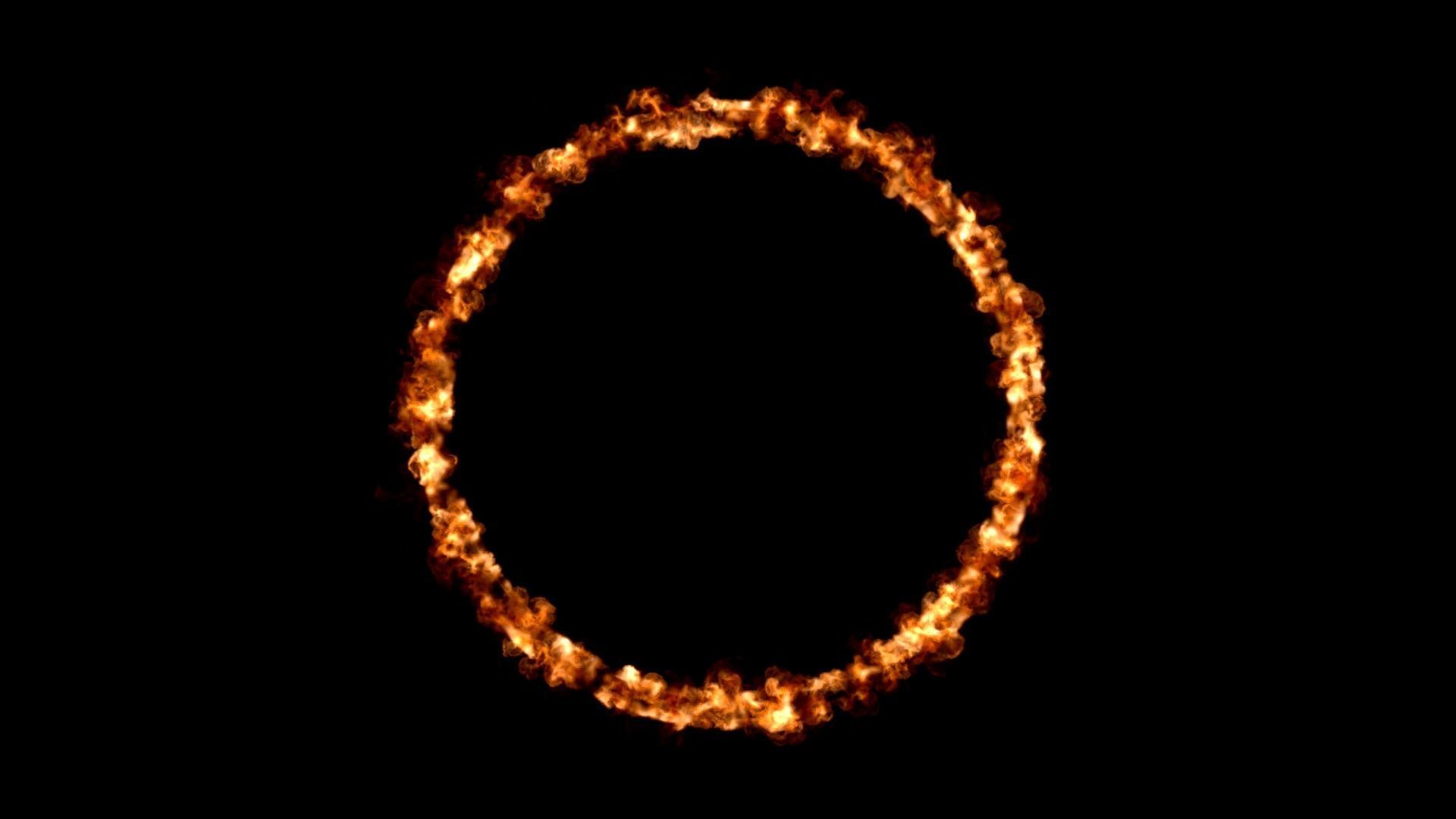 Fire ring circle VDB 300 frame 10 sec 2 flash point 3D model_22