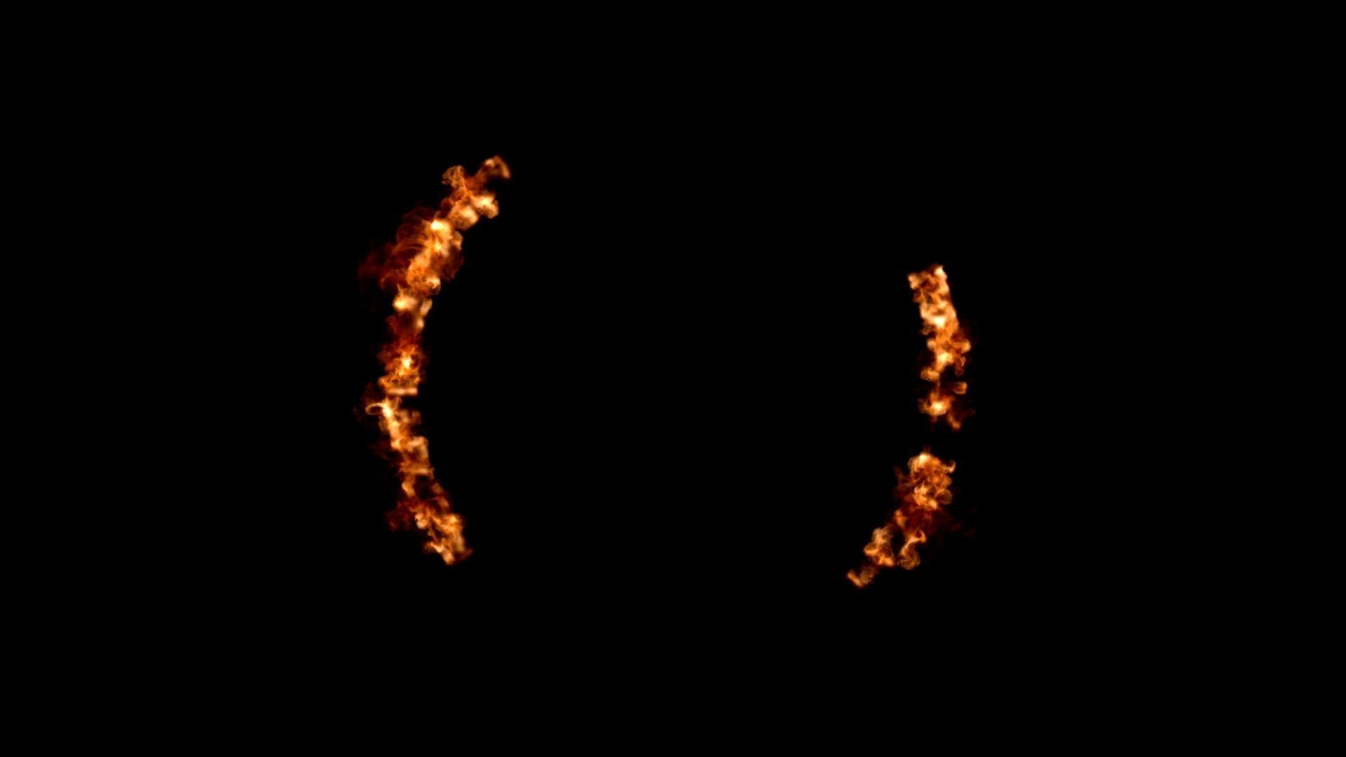 Fire ring circle VDB 300 frame 10 sec 2 flash point 3D model_8
