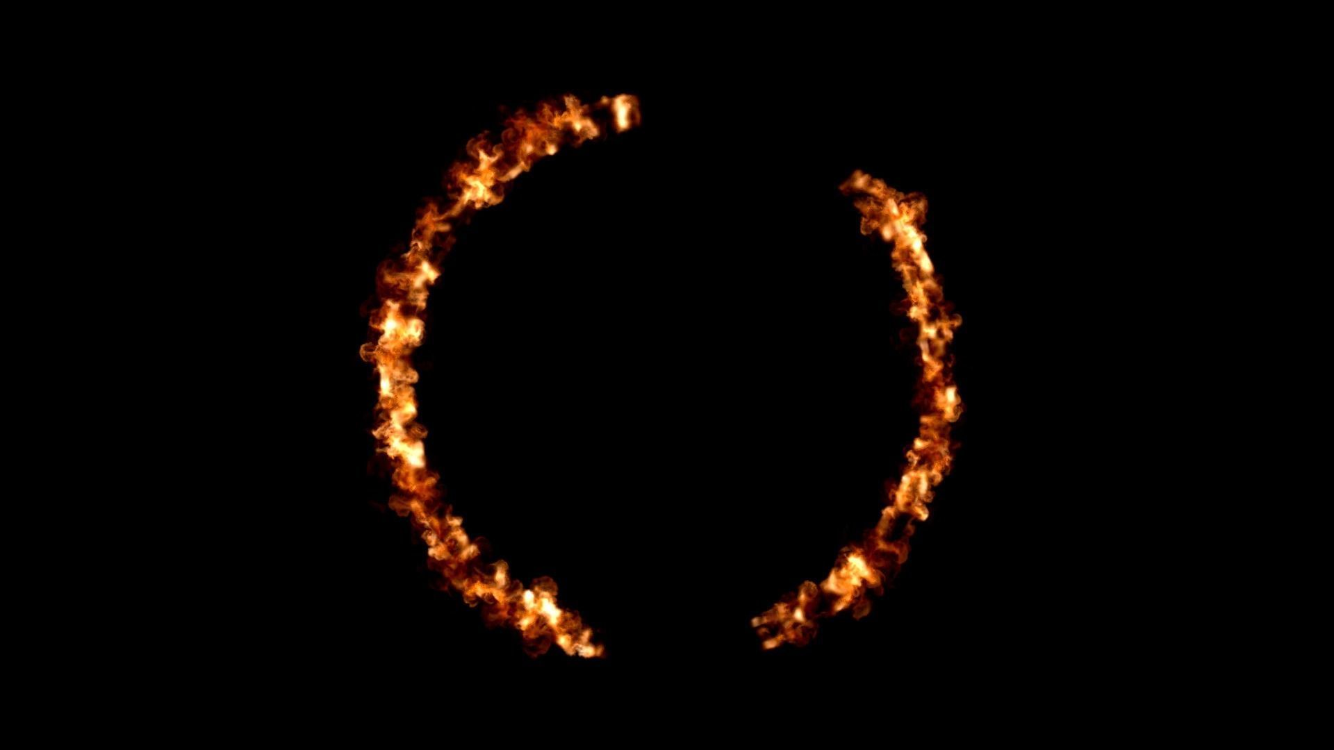 Fire ring circle VDB 300 frame 10 sec 2 flash point 3D model_12