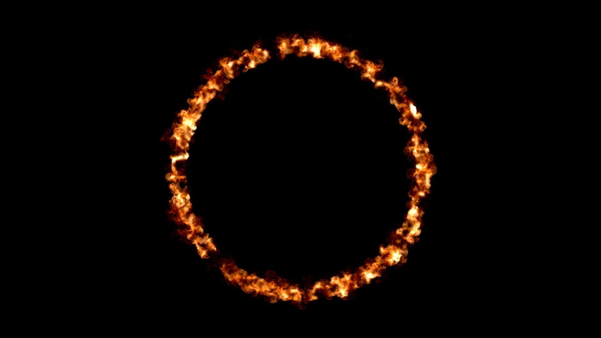 Fire ring circle VDB 300 frame 10 sec 2 flash point 3D model_19