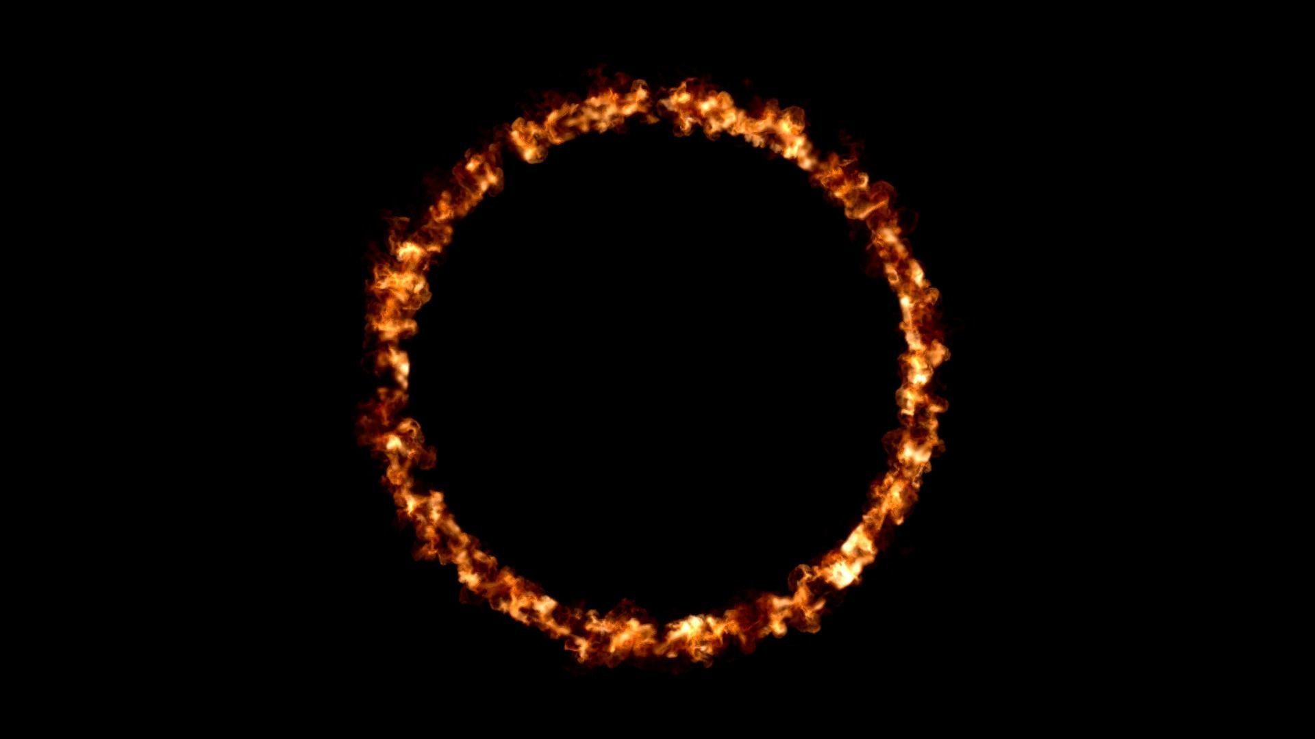 Fire ring circle VDB 300 frame 10 sec 2 flash point 3D model_17