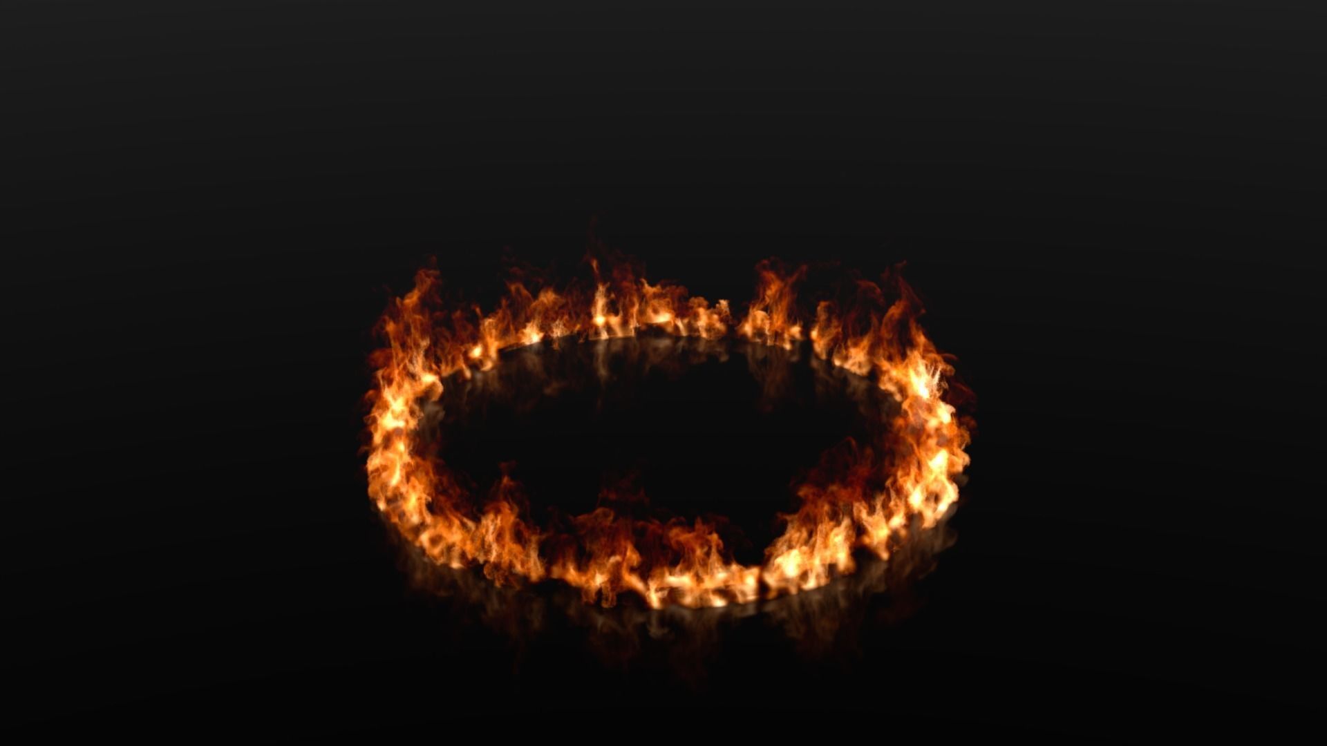 Fire ring circle VDB 300 frame 10 sec 2 flash point 3D model_16