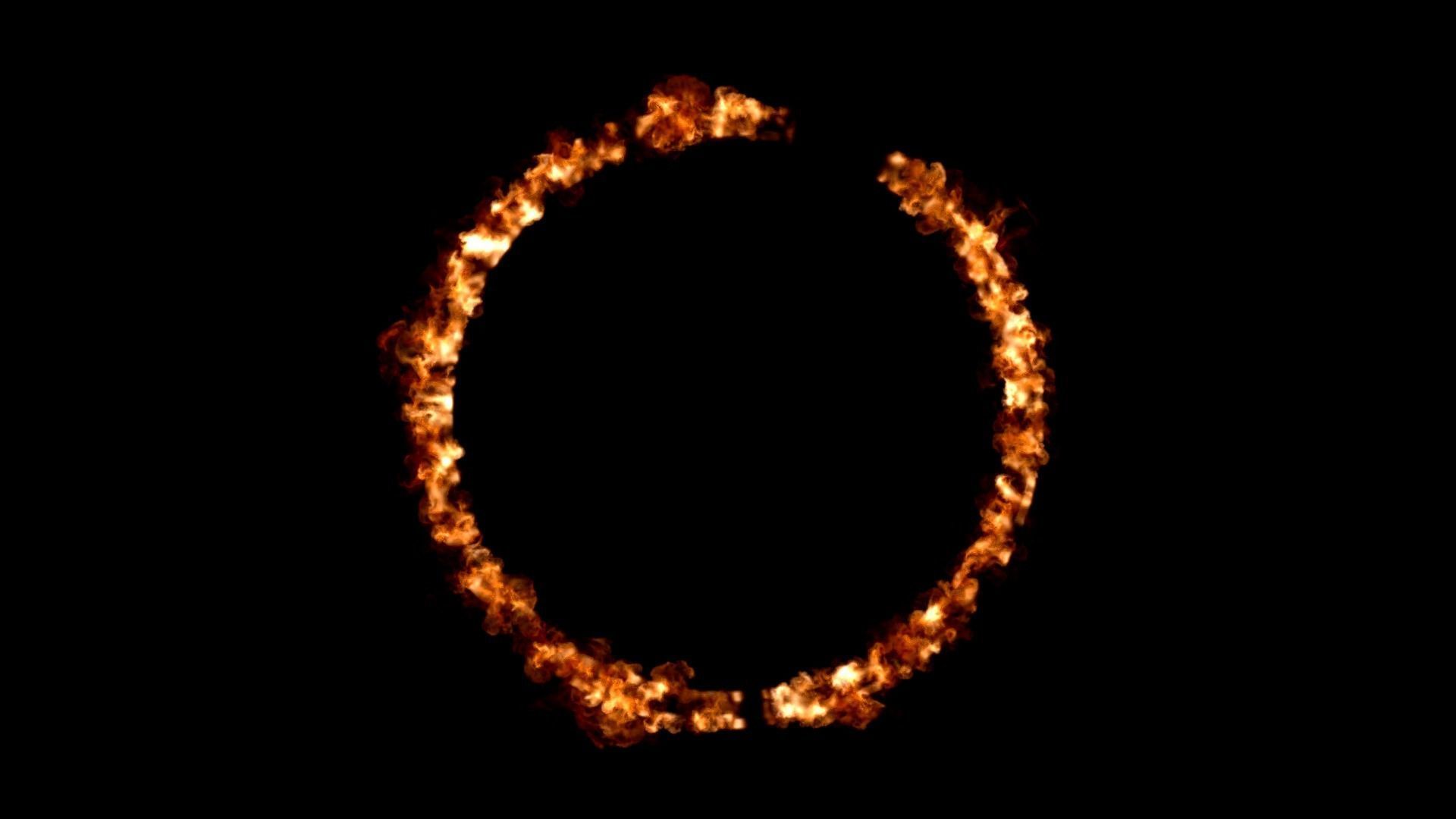 Fire ring circle VDB 300 frame 10 sec 2 flash point 3D model_13