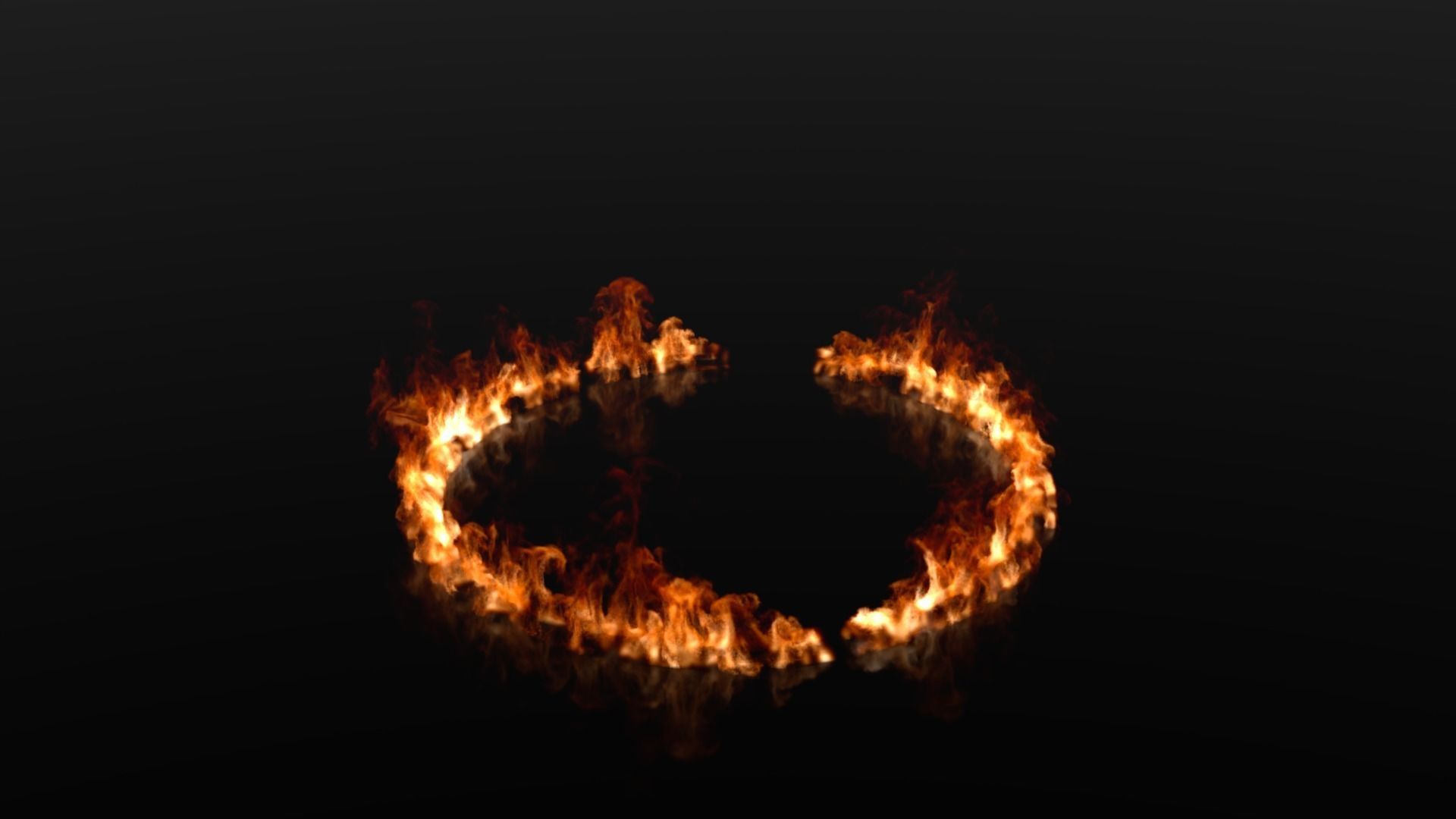 Fire ring circle VDB 300 frame 10 sec 2 flash point 3D model_14