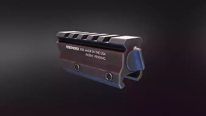 RSR Picatinny Raiser Low-poly 3D model