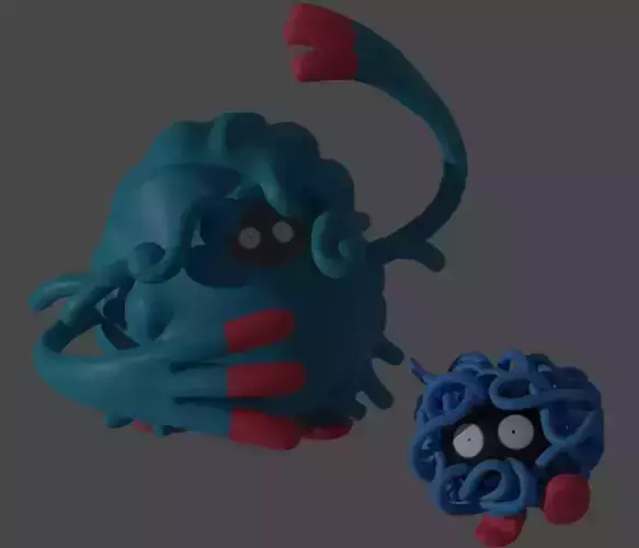 Tangela and Tangrowth 3D print model