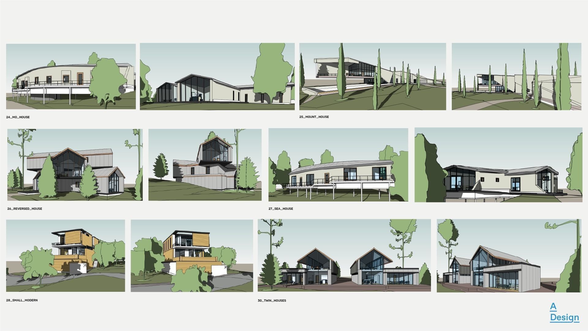 30 Houses pack - Revit 3D model_8