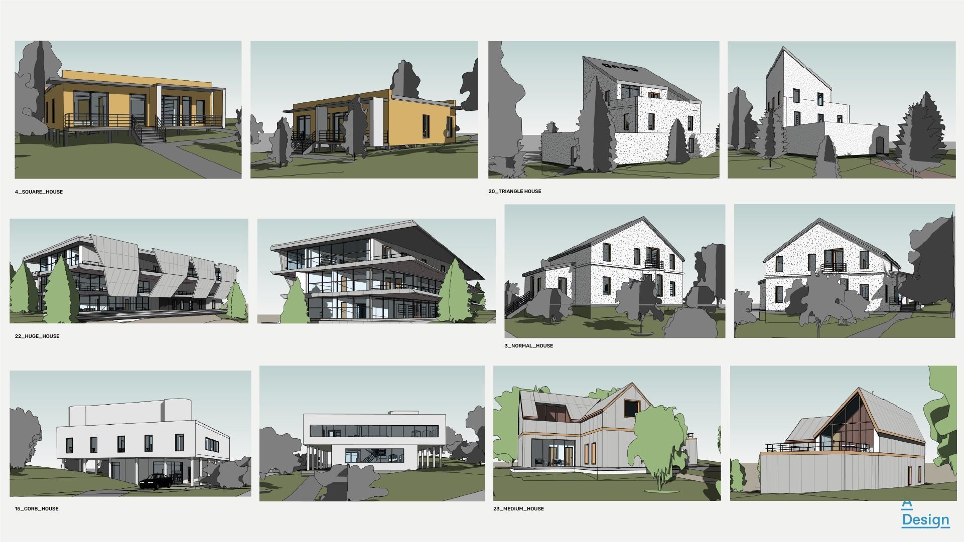 30 Houses pack - Revit 3D model_7