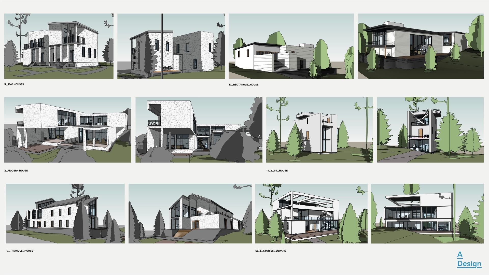 30 Houses pack - Revit 3D model_5