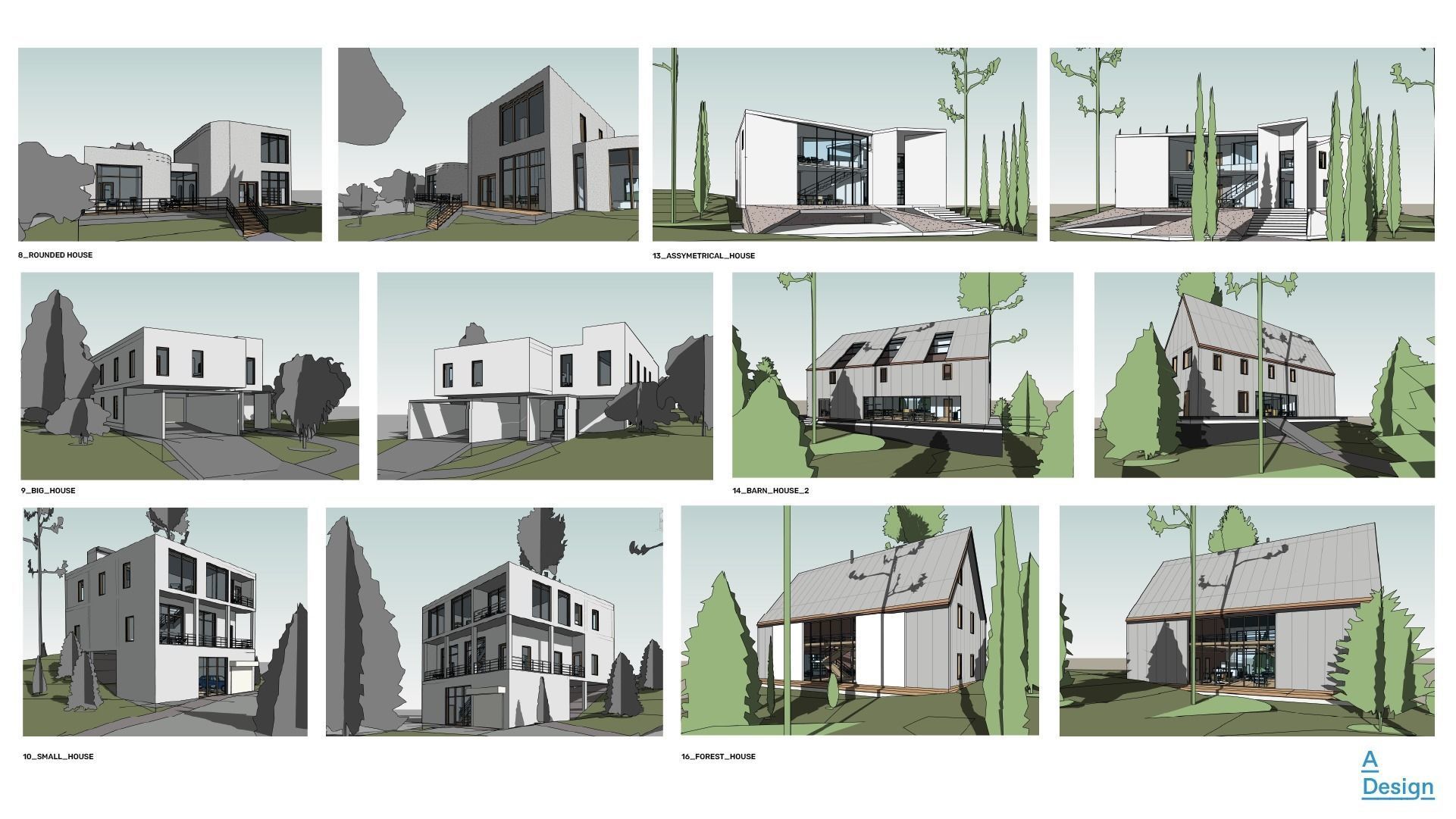 30 Houses pack - Revit 3D model_4