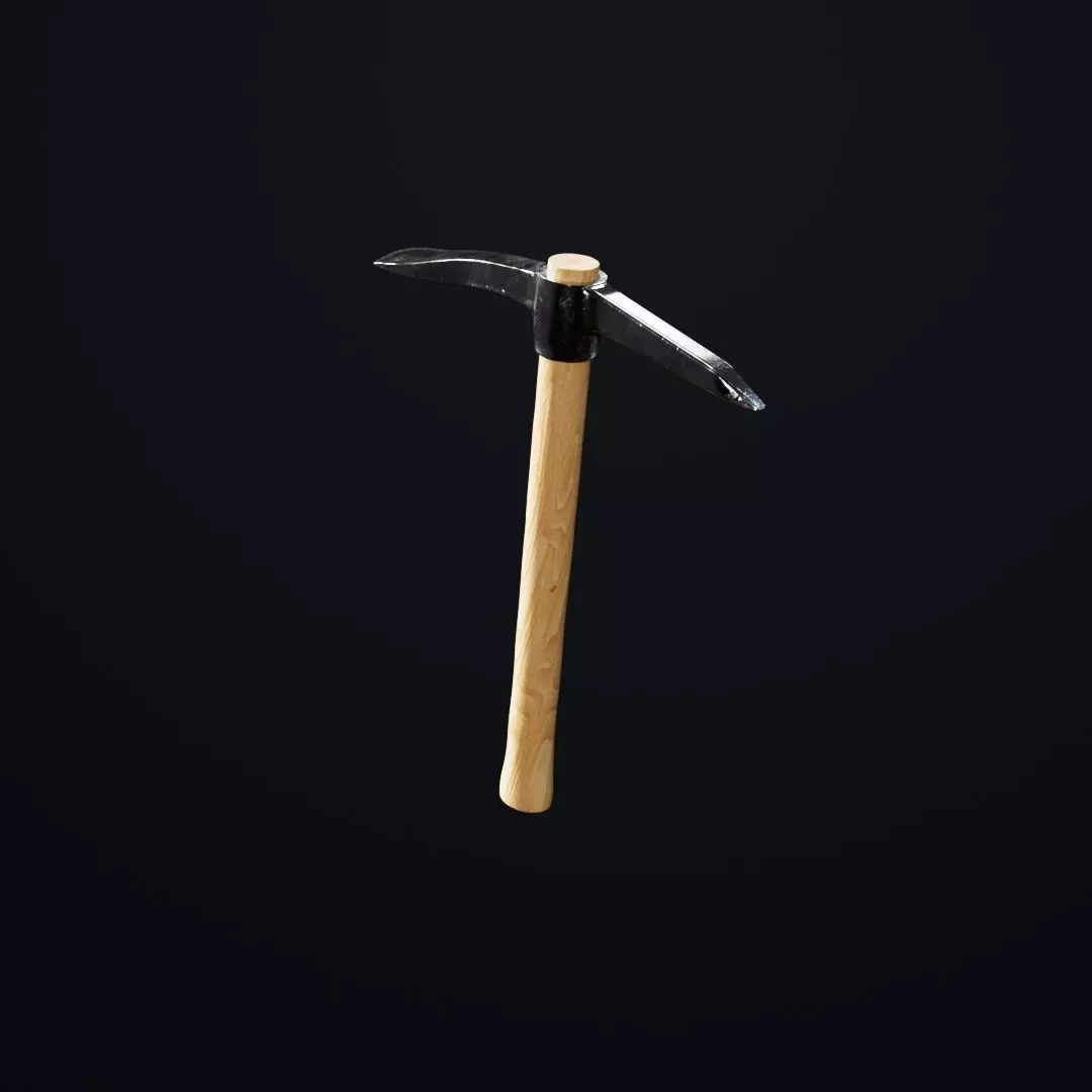 Garden Pick Axe Low-poly 3D model